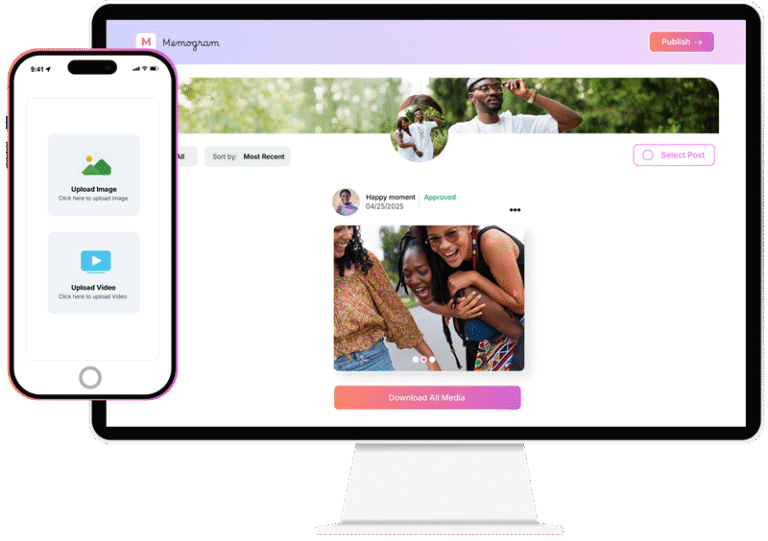Memogram – Collect all photos and videos taken by your Guest at your Event